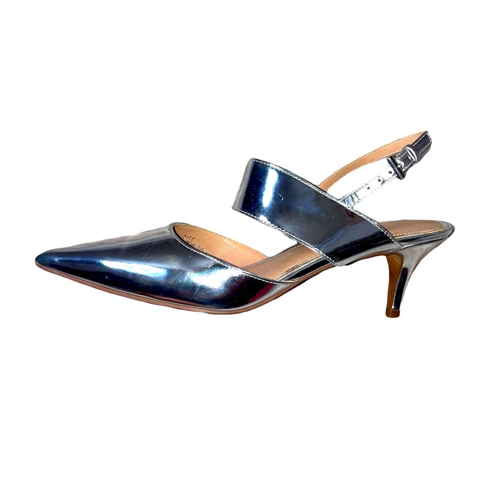 Yvonne Pointed Toe Mule LINEA PAOLO kitten heel SZ 5 M